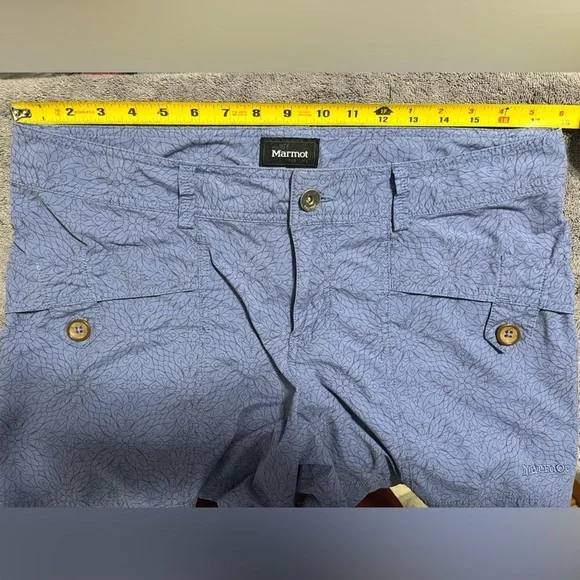MARMOT Ginny Short Deep Dusk Spot Blue Size 12 - Picture 6 of 8
